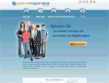 Tablet Screenshot of panelopinea.de